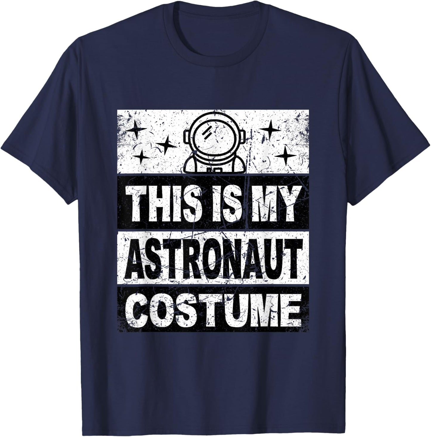 Retro Astronaut Costume for Kids Women Men Boys Girls T-Shirt - T-Shirt | Navy