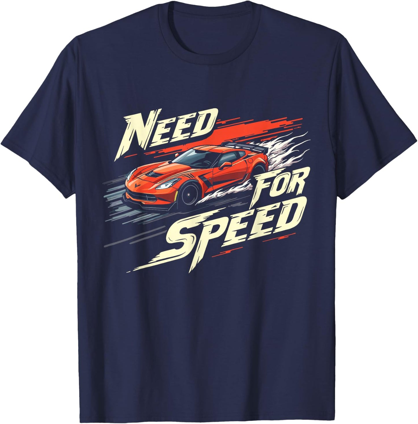Need for Speed High-Octane Racing Graphic Design , black T-Shirt - T-Shirt | Navy