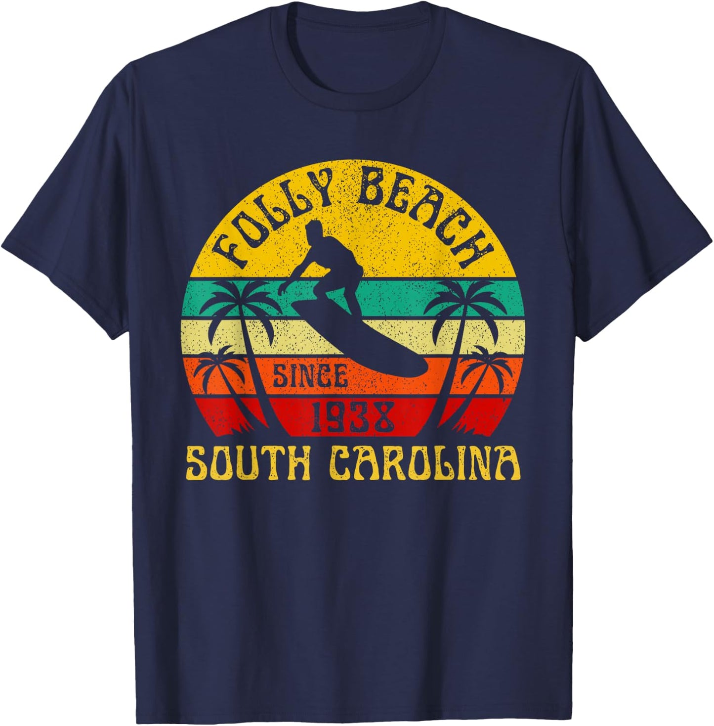 Folly Beach T-Shirt - T-Shirt | Navy