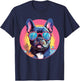 French Bulldog With Sunglasses T-Shirt - T-Shirt | Navy