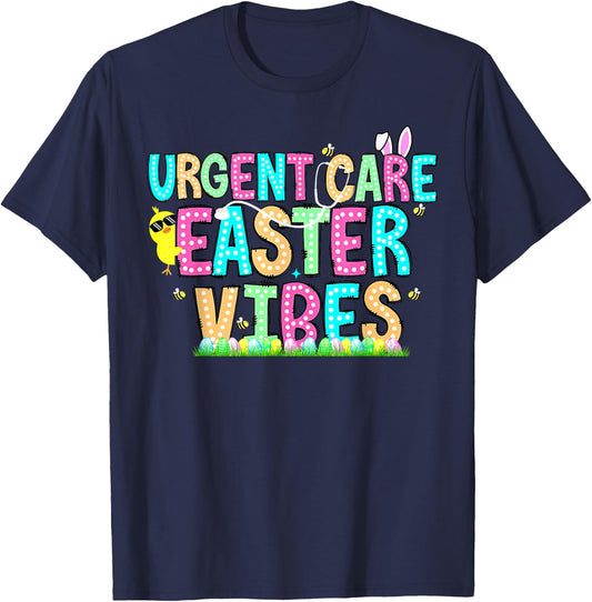 Urgent Care Nurse Bunny Easter Day NP Team Minor Injury Unit T-Shirt - T-Shirt | Navy