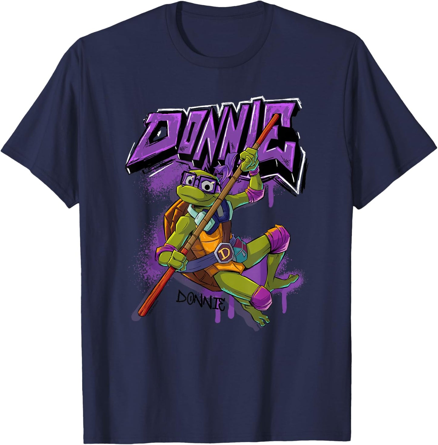 Tales of the Teenage Mutant Ninja Turtles Donnie Graffiti T-Shirt - T-Shirt | Navy