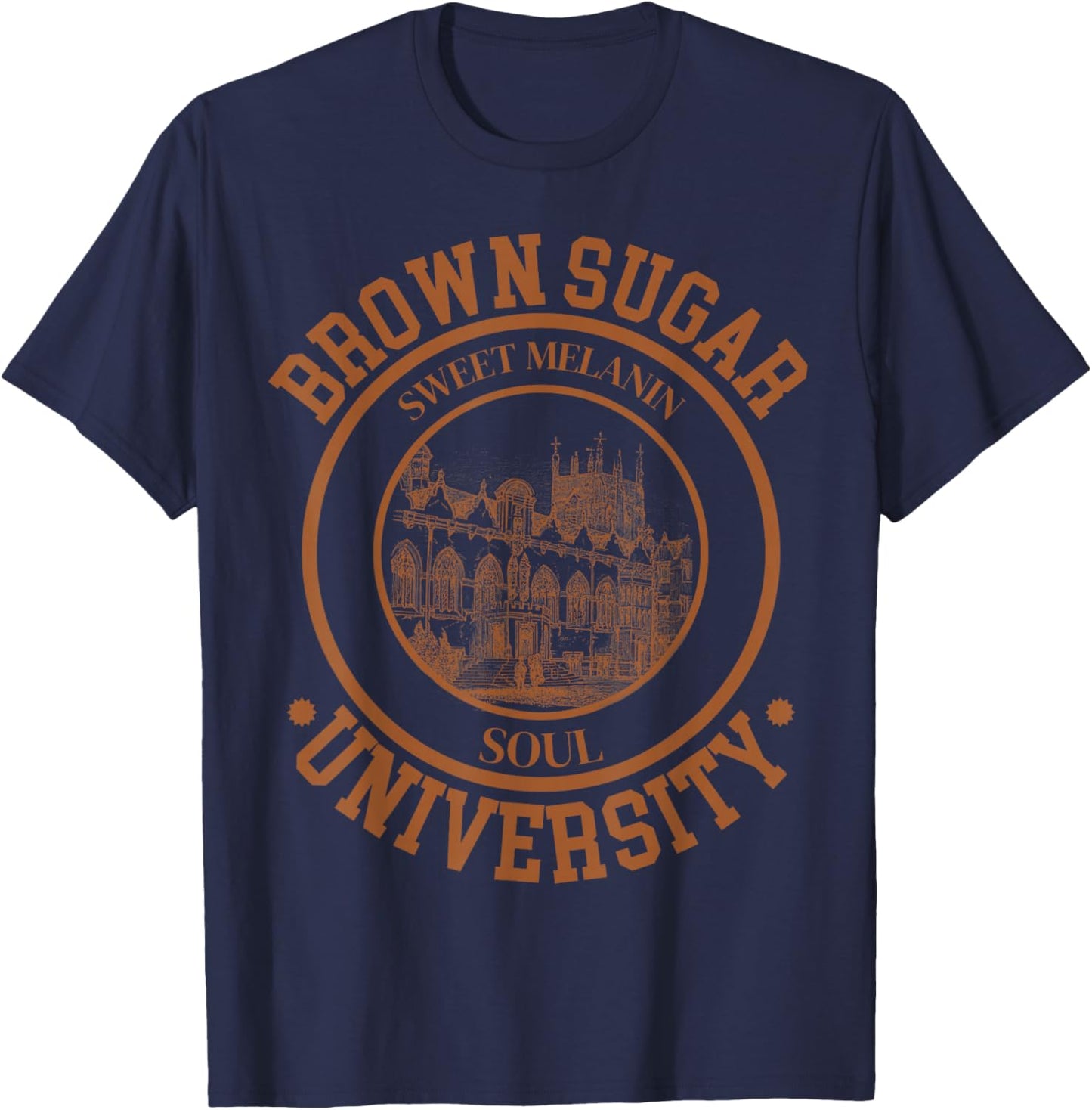 Brown Sugar University Apparel Black Love Pride, HBCU GRAD T-Shirt - T-Shirt | Navy