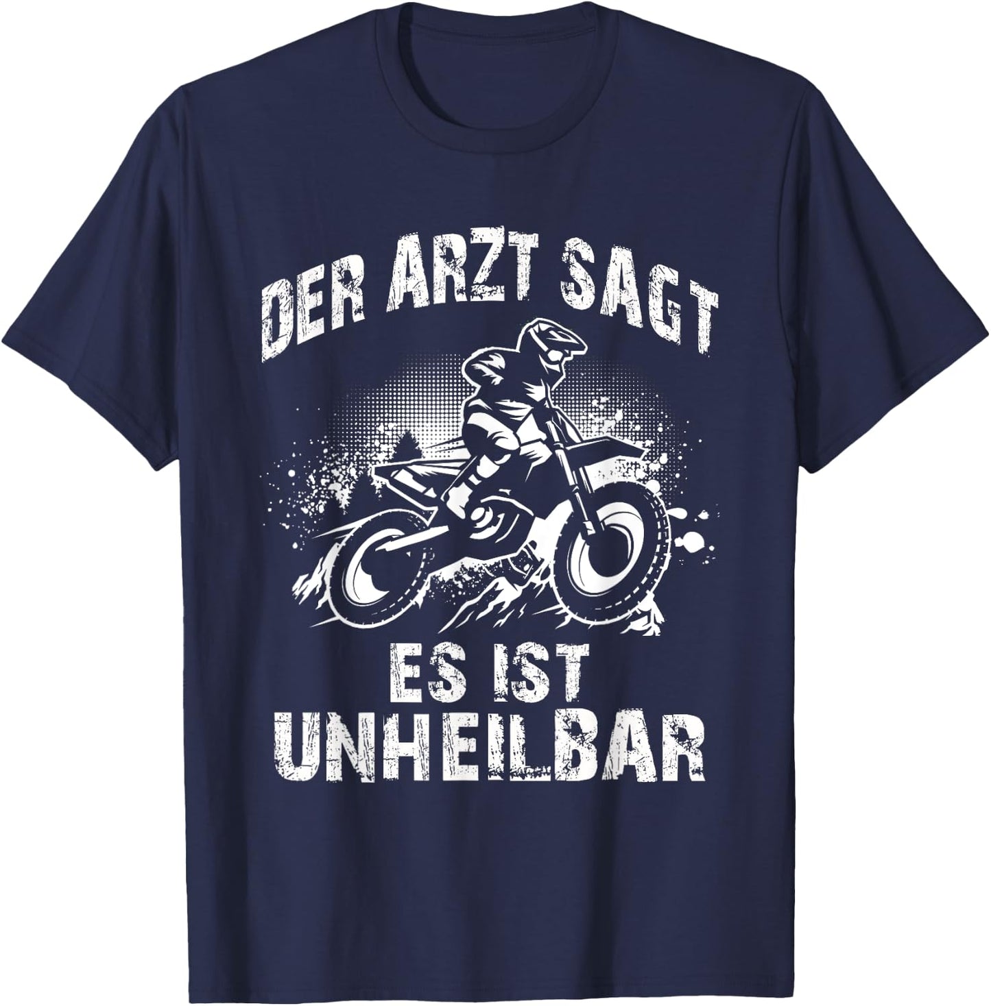 Motocross Enduro Dirt Bike Supercross Offroad Children's Cross , black T-Shirt - T-Shirt | Navy