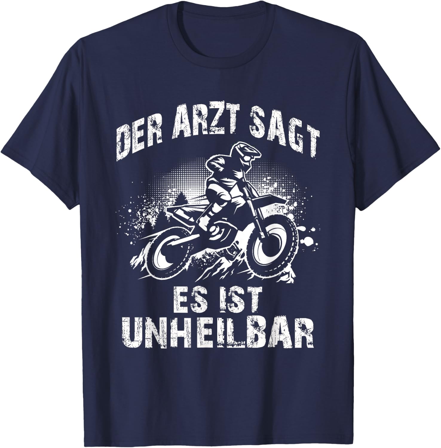 Motocross Enduro Dirt Bike Supercross Offroad Children's Cross , black T-Shirt - T-Shirt | Navy