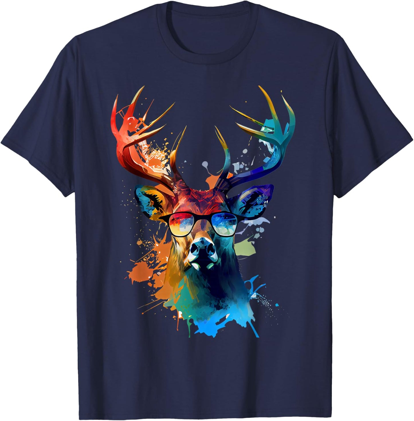 Hirsch T-Shirt - T-Shirt | Navy