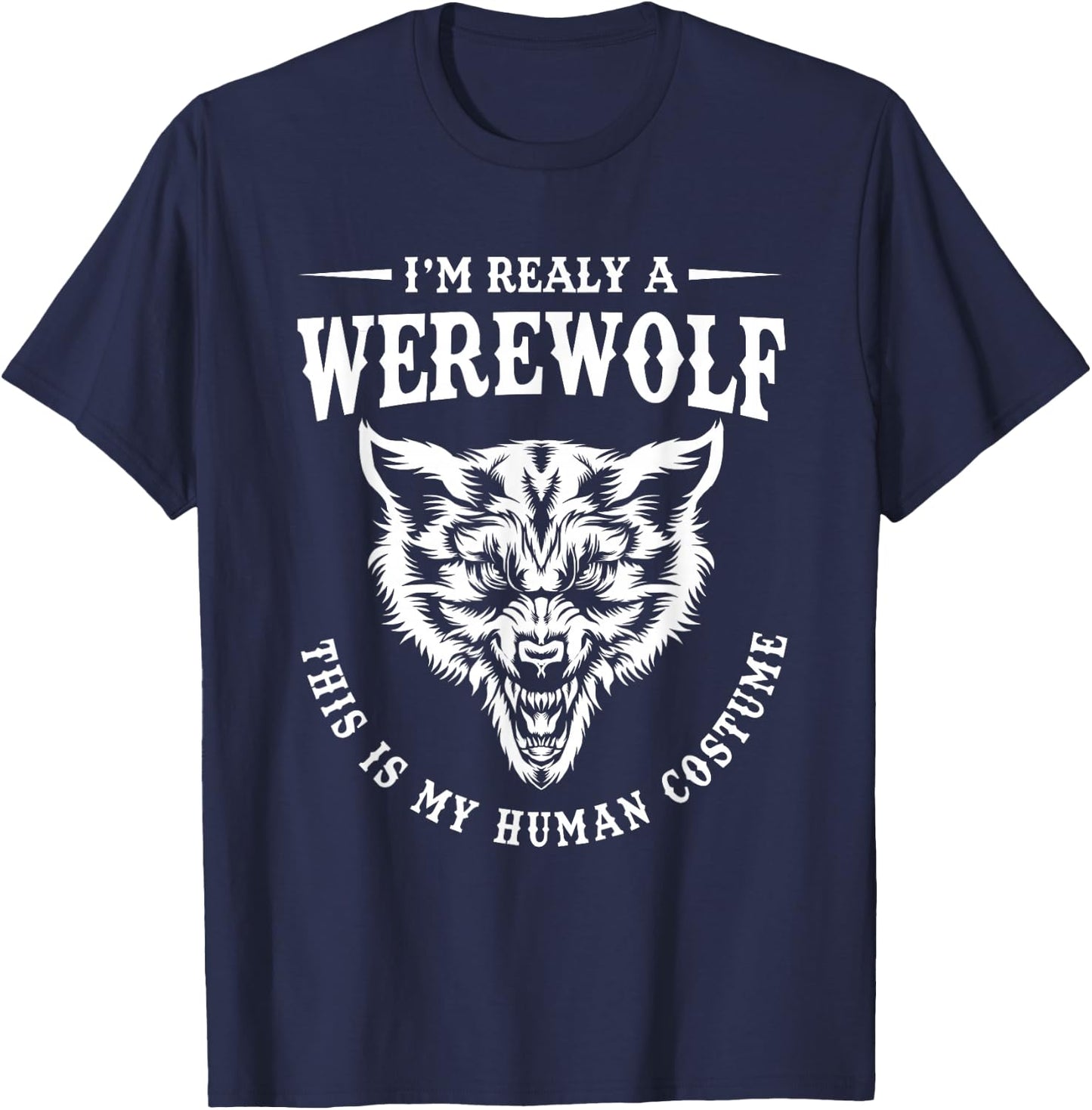 Halloween Werwolf Kostüm Kinder Jungen T-Shirt - T-Shirt | Navy