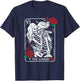 The Lovers Tarot Card Occult Skeleton Roses Gothic Kissing T-Shirt - T-Shirt | Navy