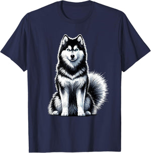Siberian Husky Siberian Huskies T-Shirt - T-Shirt | Navy