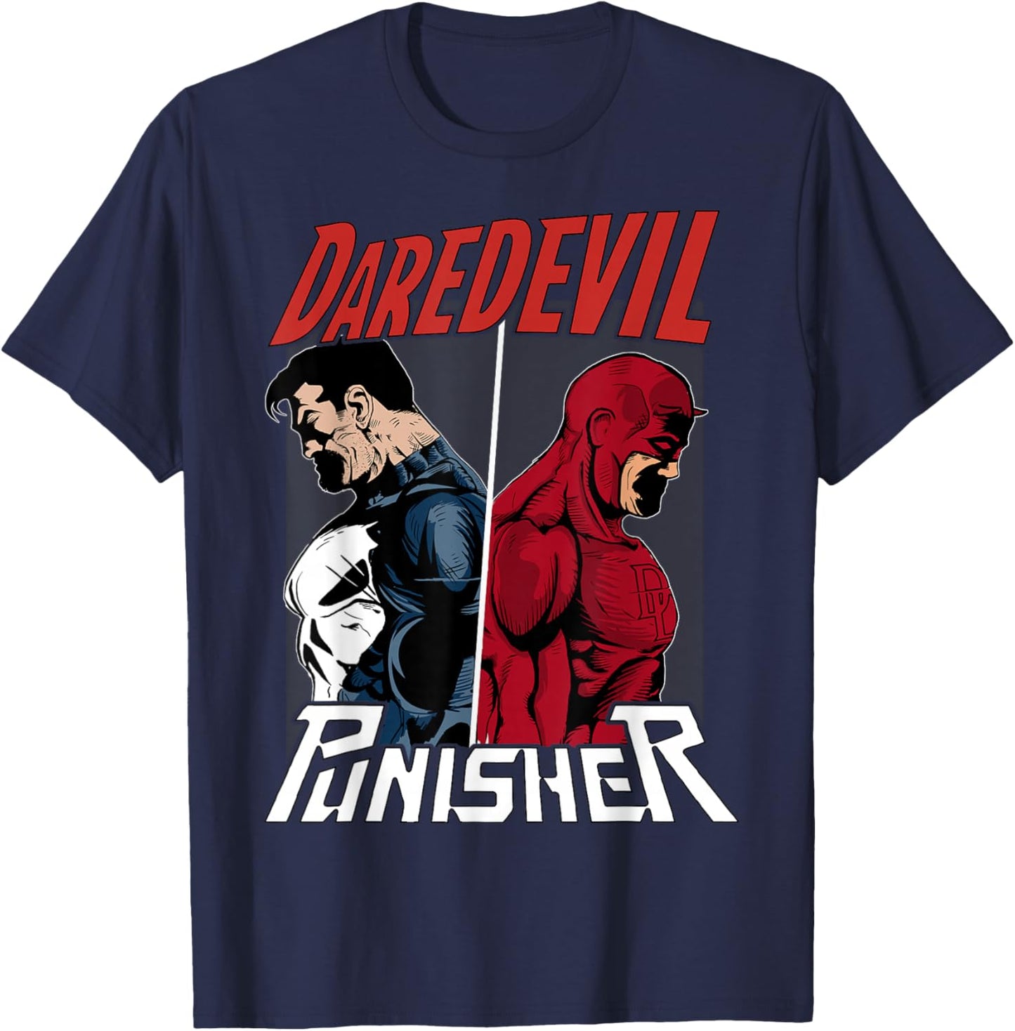 Marvel Daredevil The Punisher Only One Way Graphic Small T-Shirt - T-Shirt | Navy