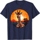 Colorful Giraffe I Kids Giraffe T-Shirt - T-Shirt | Navy