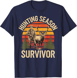 Hunting Season Survivor T-Shirt - T-Shirt | Navy