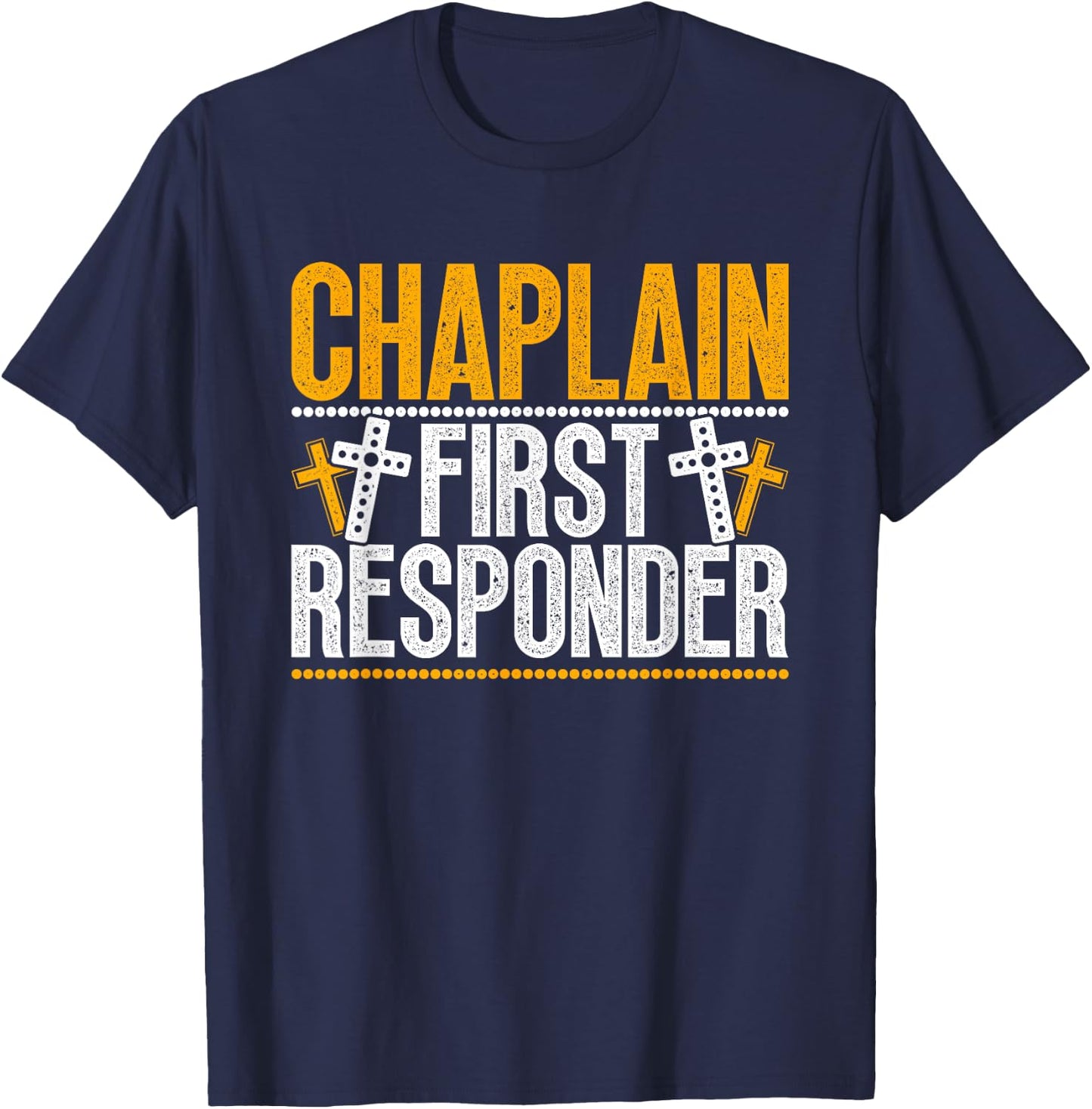 Chaplain First Responder T-Shirt - T-Shirt | Navy