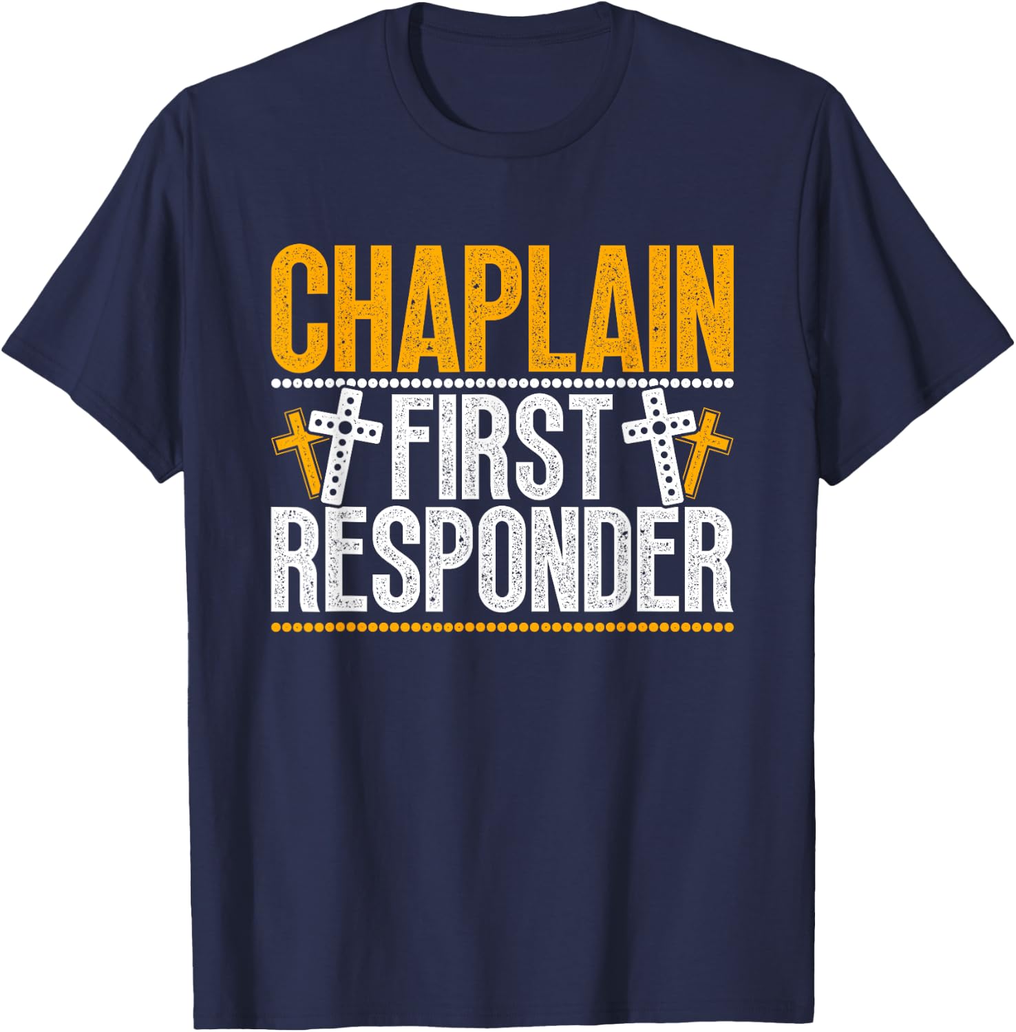 Chaplain First Responder T-Shirt - T-Shirt | Navy