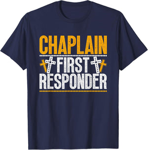 Chaplain First Responder T-Shirt - T-Shirt | Navy