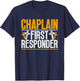 Chaplain First Responder T-Shirt - T-Shirt | Navy
