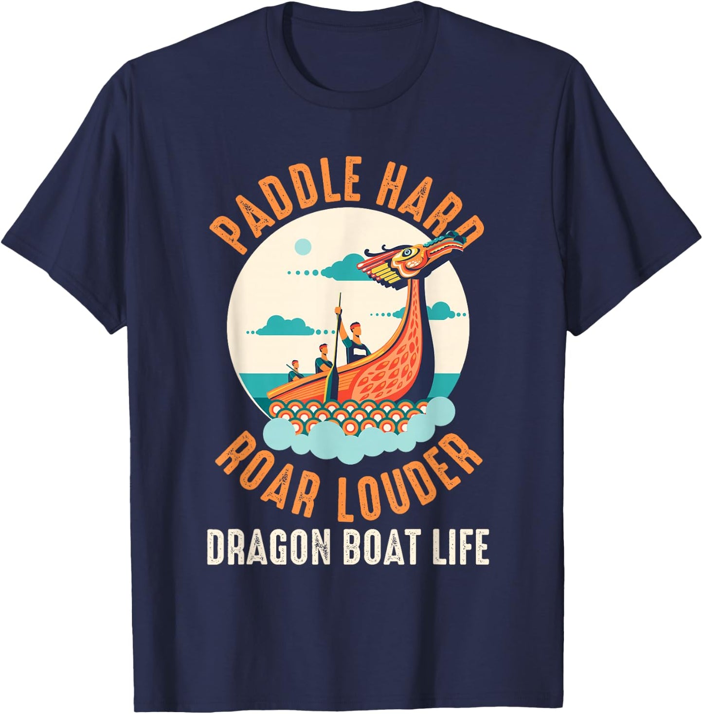 Paddle Dragon Boat T-Shirt - T-Shirt | Navy