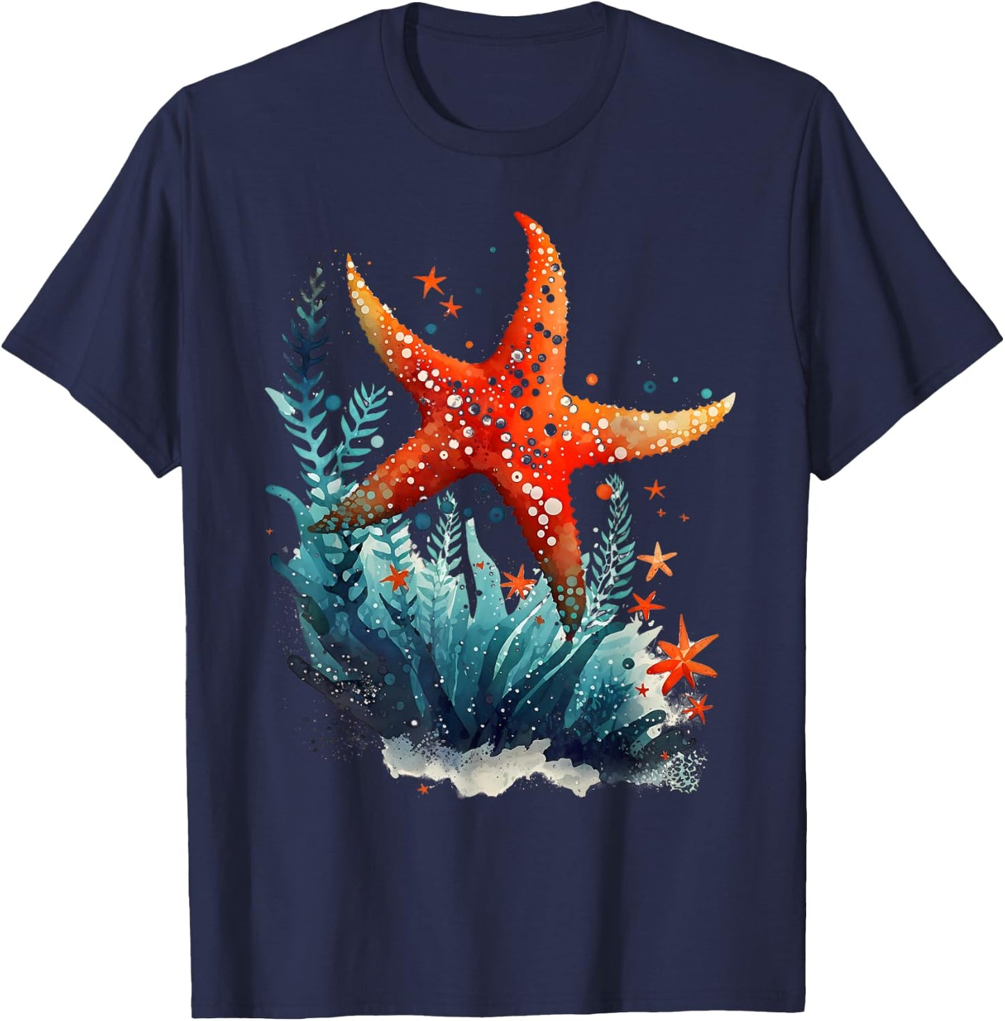 Starfish Costume Adult Women Kids Starfish T Shirt T-Shirt - T-Shirt | Navy