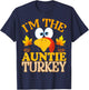 Thanksgiving I'm The Auntie Turkey Matching T-Shirt - T-Shirt | Navy