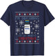 Dreaming of a White Christmas Propofol Ugly Xmas Sweater T-Shirt - T-Shirt | Navy