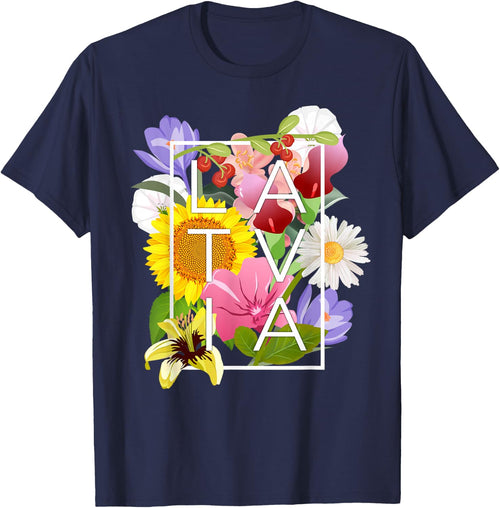 Flowers of Latvia Word Art - Latvian Pride