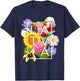 Flowers of Latvia Word Art - Latvian Pride T-Shirt - T-Shirt | Navy