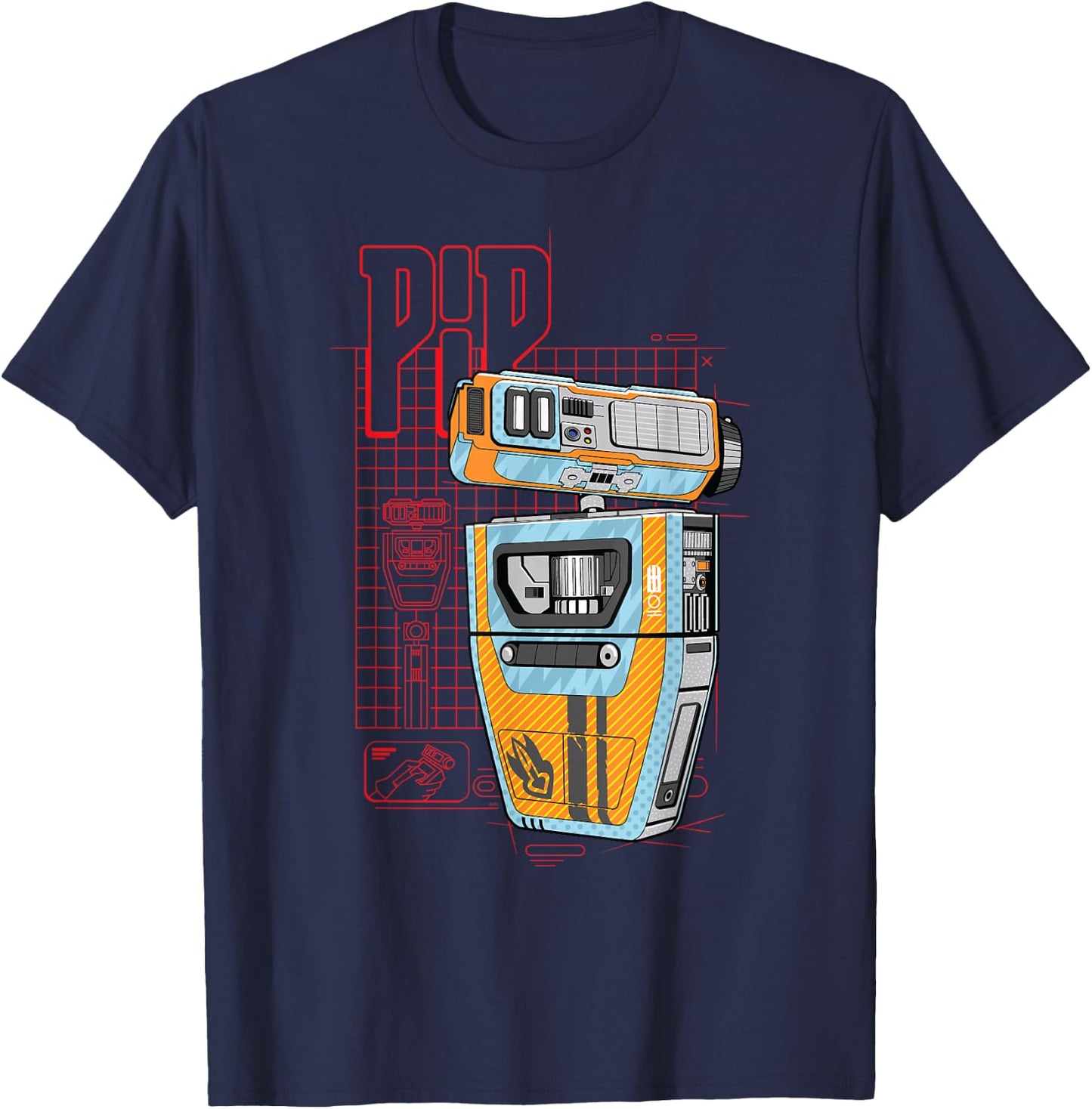 Star Wars The Acolyte Pip the PIP Repair Droid T-Shirt - T-Shirt | Navy