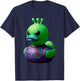 Alien Rubber Duck Green Extraterrestrial Men Women Kids T-Shirt - T-Shirt | Navy