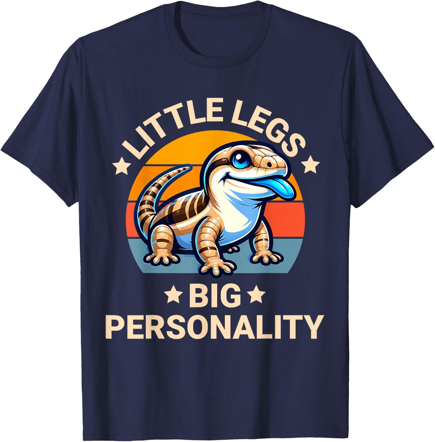 Blue Tongue Skink Owner T-Shirt - T-Shirt | Navy
