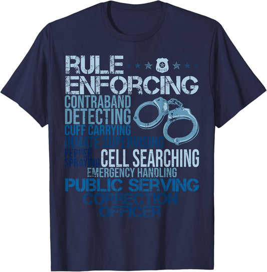 Funny Correction Officer Correctional Officer s T-Shirt - T-Shirt | Navy