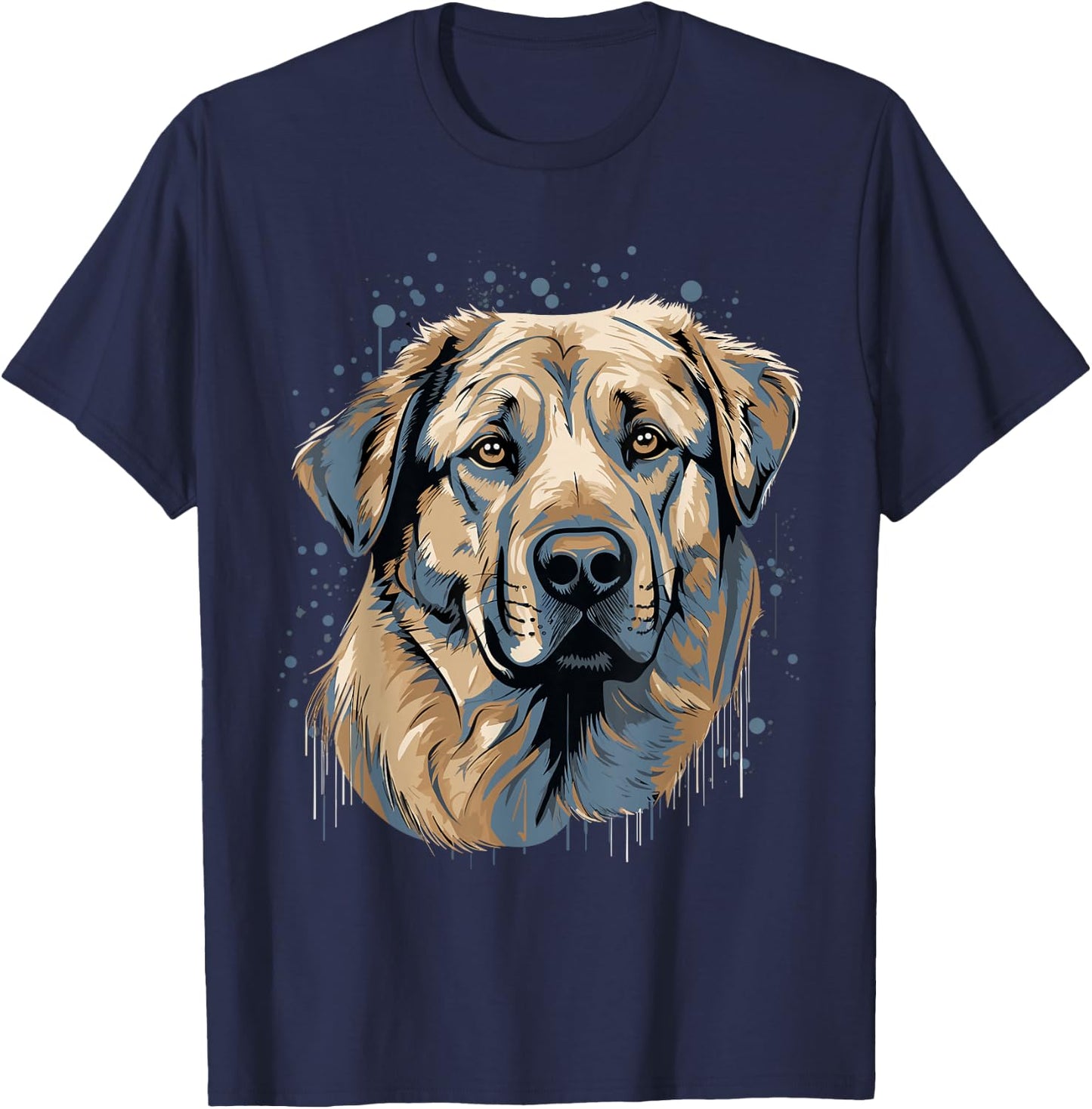 Kangal Shepherd Dog Breed Face Kangal T-Shirt - T-Shirt | Navy