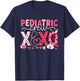 XOXO Nurse Pediatric Crew Nurse Valentine Leopard Crew PEDS T-Shirt - T-Shirt | Navy