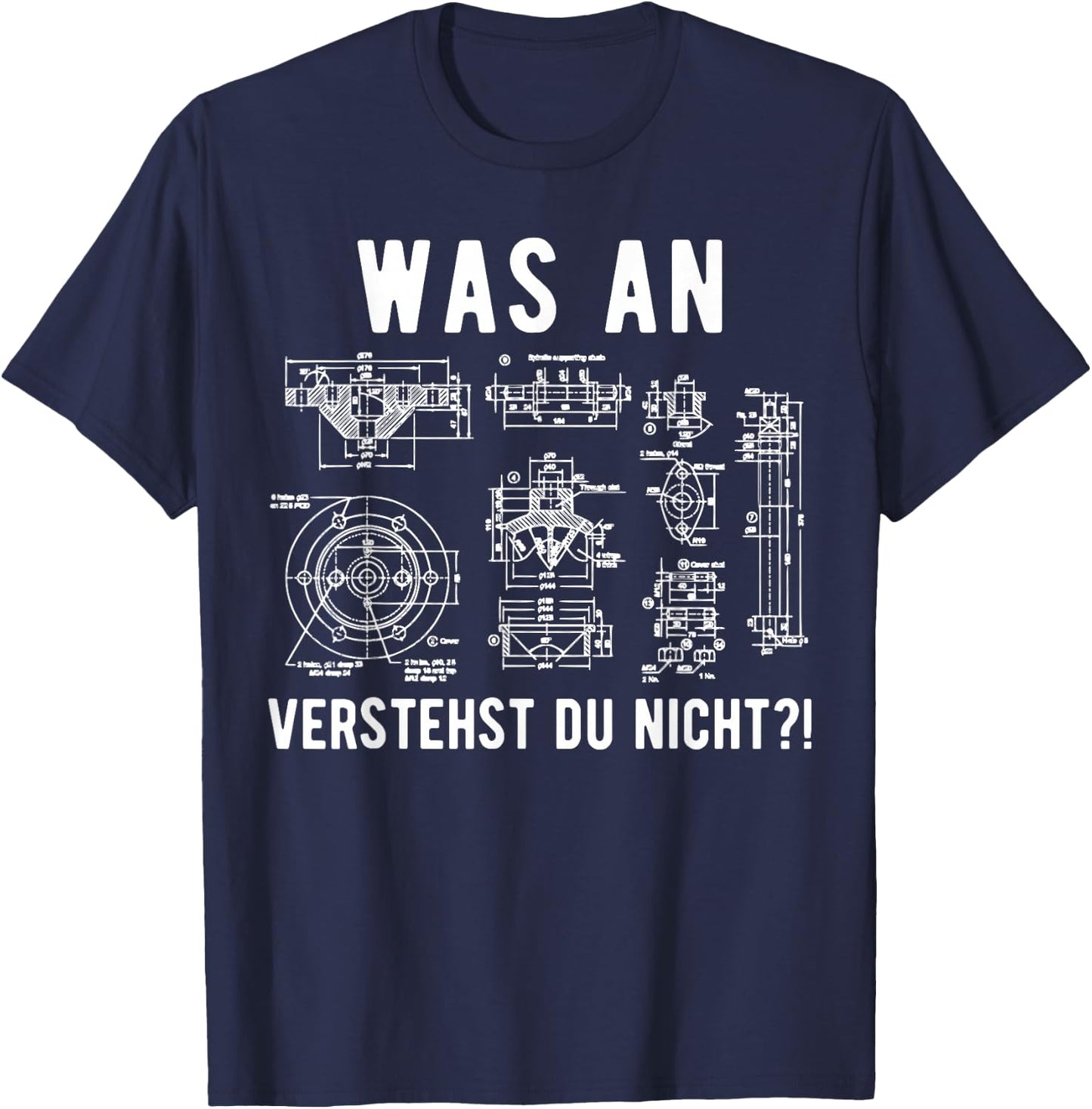 Maschinenbauer Maschinenbau Ingenieur Geschenk , black T-Shirt - T-Shirt | Navy