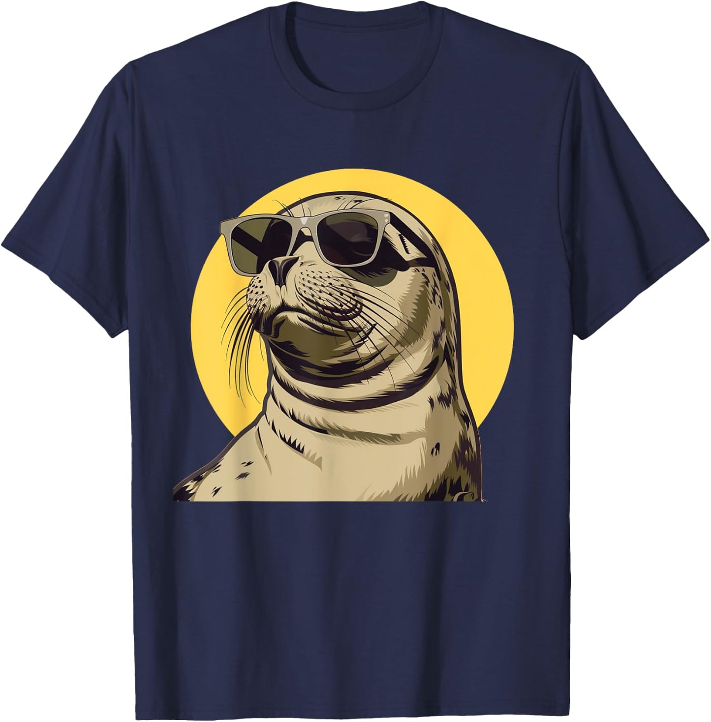 Perfect seal outfit with sunglasses for boys and girls T-Shirt - T-Shirt | Navy