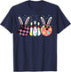Easter Bunny Bowling Cute Spring Sport Women Girls Kids Teen T-Shirt - T-Shirt | Navy
