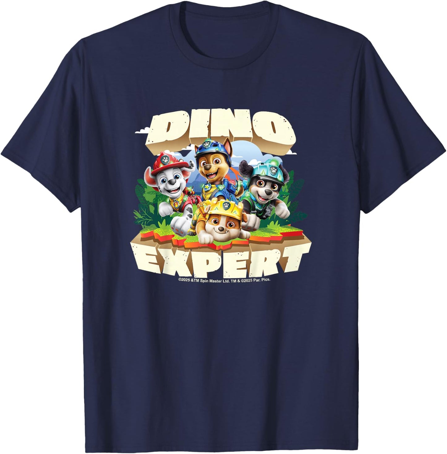 Paw Patrol: The Dino Movie - Dino Expert T-Shirt - T-Shirt | Navy