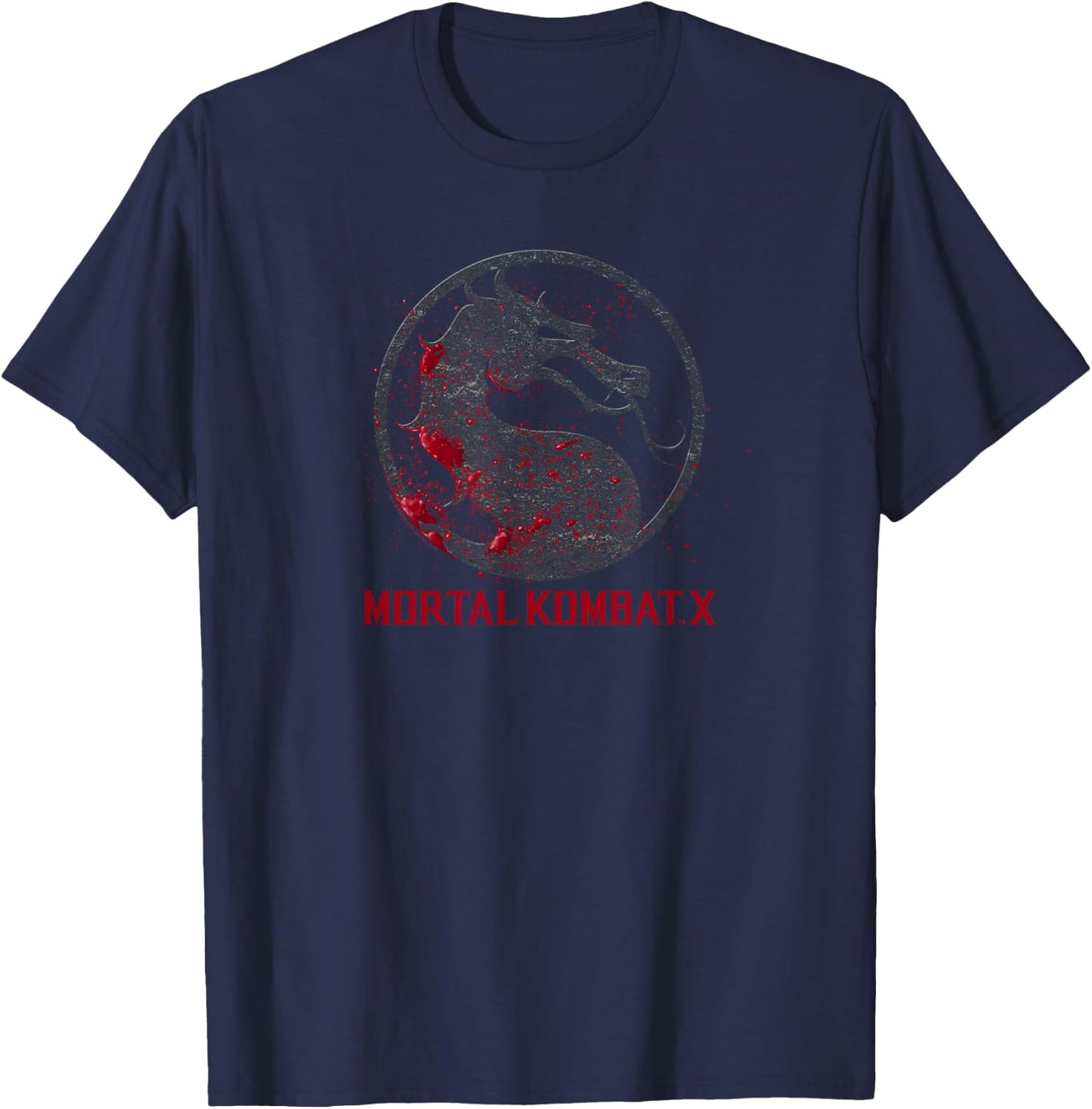 Mortal Kombat X Bloody Seal T-Shirt - T-Shirt | Navy
