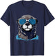Otter With Sunglasses T-Shirt - T-Shirt | Navy