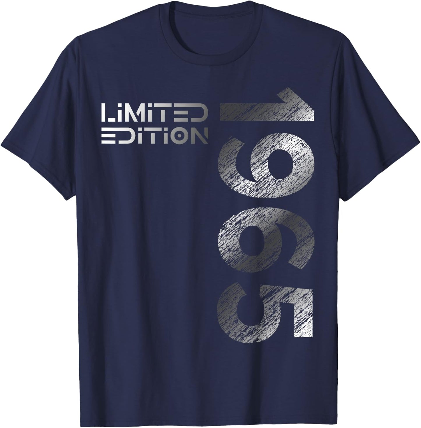 60th Birthday Limited Edition Vintage 1965 Man Woman , black T-Shirt - T-Shirt | Navy