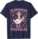 Elopement Wrangler ABA Behavior Analyst RBT Cowboy Goose T-Shirt - T-Shirt | Navy