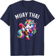 Cute Muay Thai Unicorn T-Shirt - T-Shirt | Navy