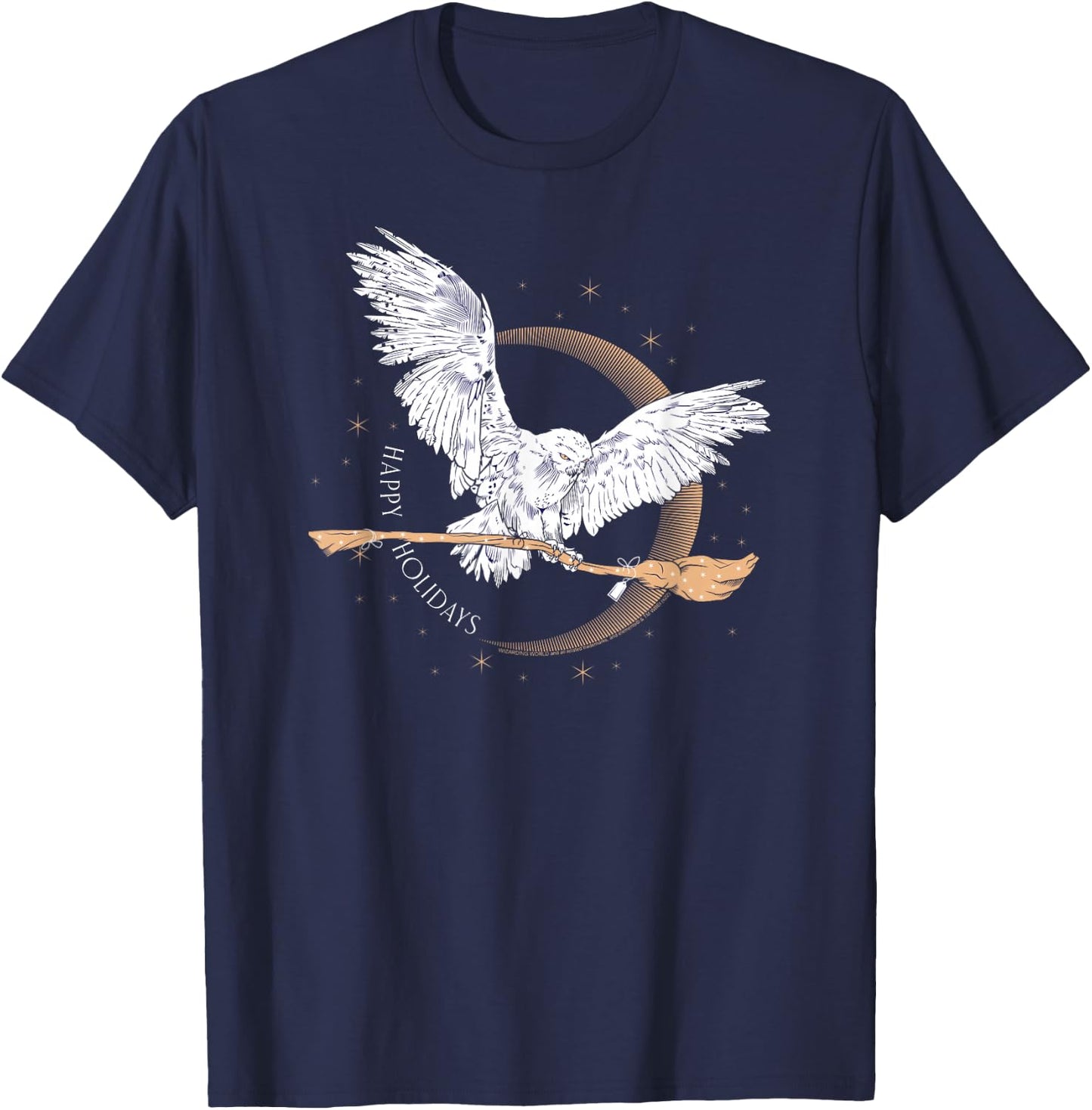 Harry Potter Happy Holidays Hedwig T-Shirt - T-Shirt | Navy