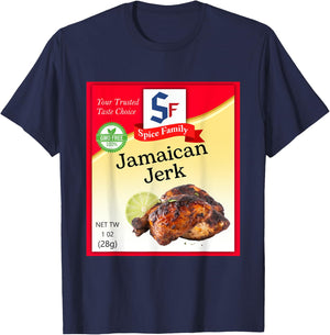 Jamaican Jerk Condiment Costume Holiday Spice Group Costumes T-Shirt - T-Shirt | Navy
