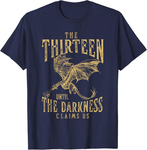 Retro Vintage The Thirteen Until the Darkness Claims Us Book T-Shirt - T-Shirt | Navy
