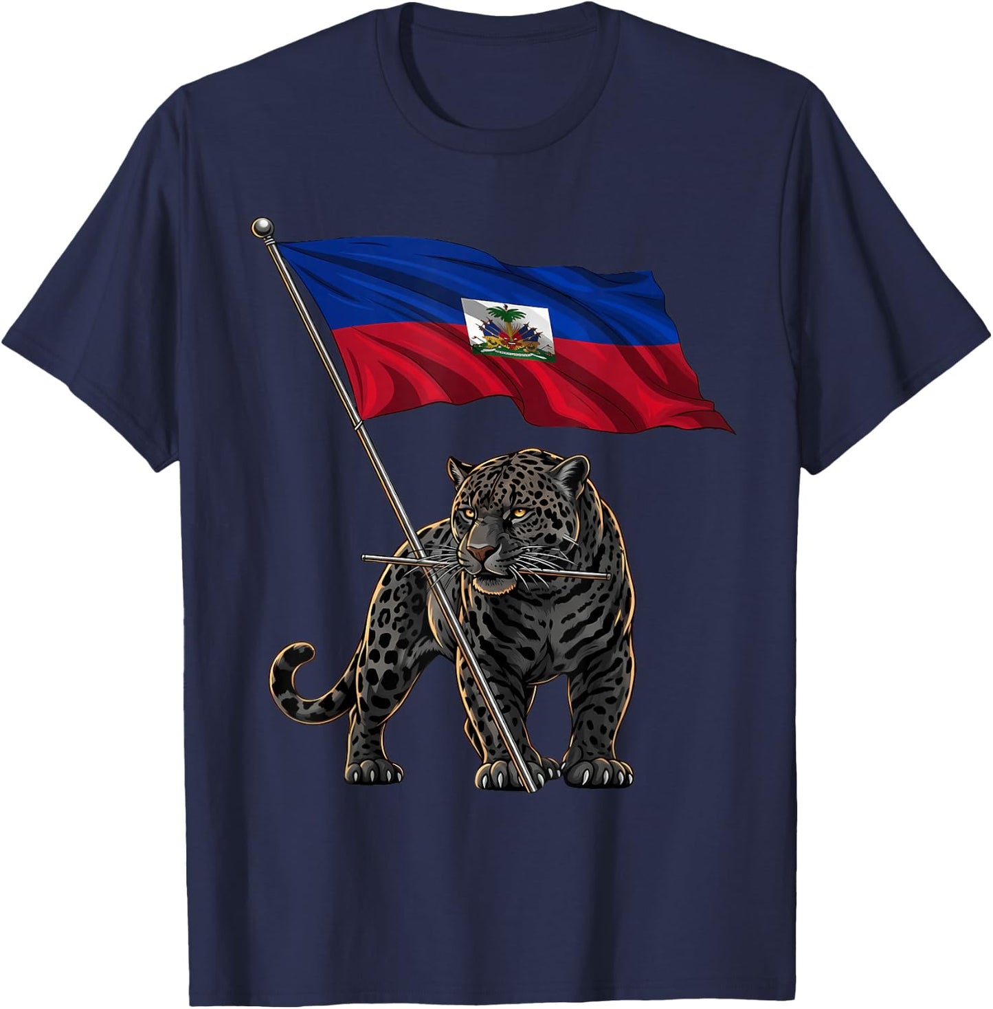 Haiti Roots Haitian Flag T-Shirt - T-Shirt | Navy
