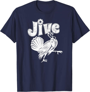 Retro Jive Turkey, Funny Thanksgiving T-Shirt - T-Shirt | Navy