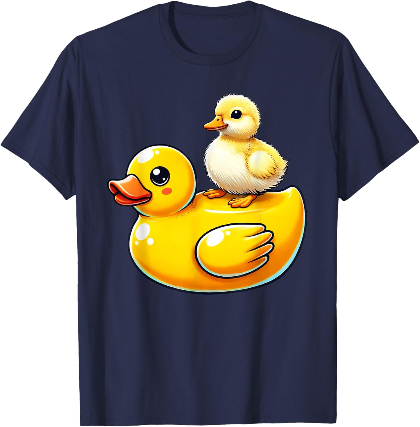 Cute Duckling Rubber Duck T-Shirt - T-Shirt | Navy