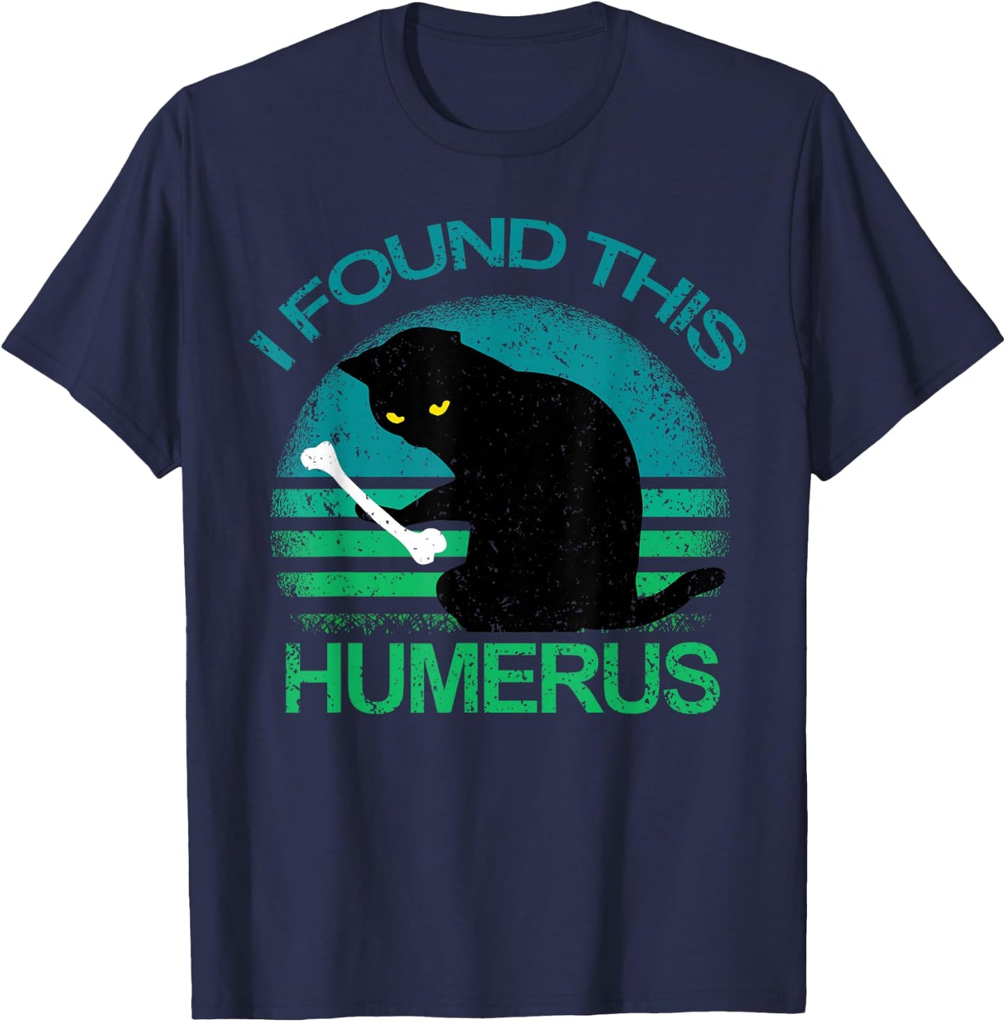 Vintage I Found This Humerus Cats Gift T-Shirt - T-Shirt | Navy
