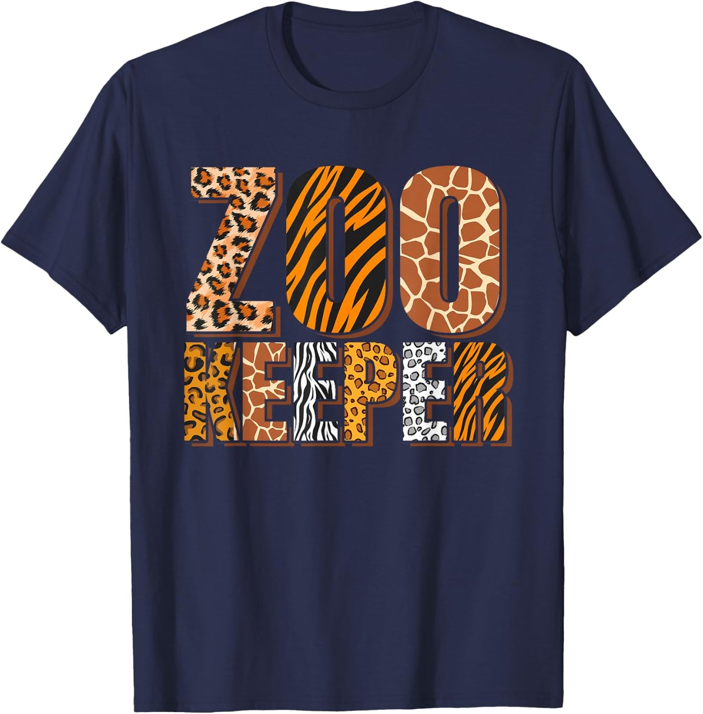 Zookeeper Zoo Keeper Zoologist T-Shirt - T-Shirt | Navy