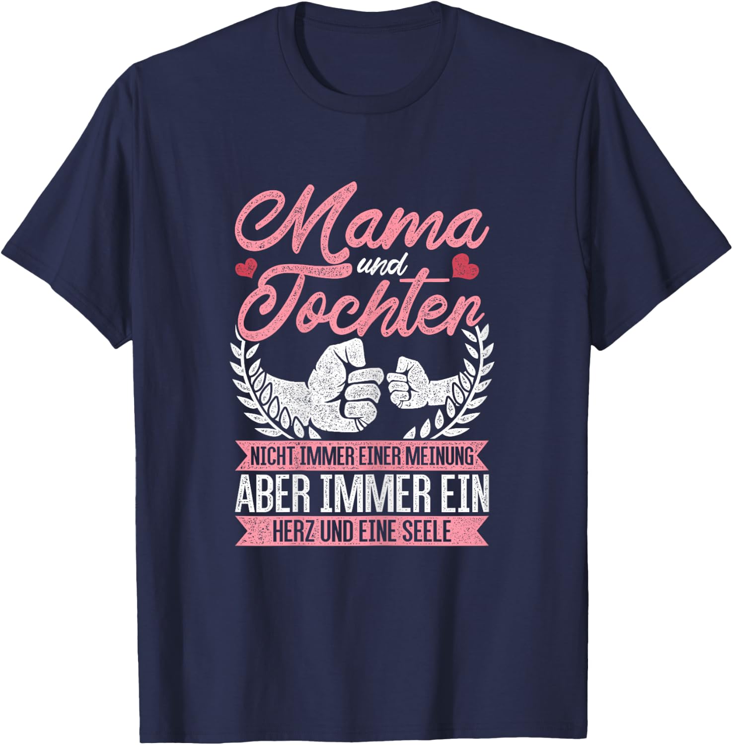 Mama Muttertag Mutter Und Tochter Geschenk T-Shirt - T-Shirt | Navy